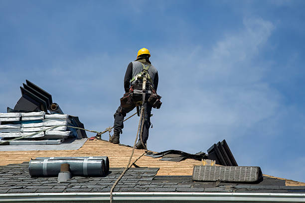 Professional Gutter Installation technician working in Fairchance, PA